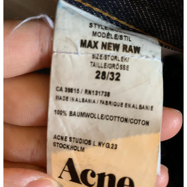 ACNE 28インチ ジップアップ MAX NEW LAW 1
