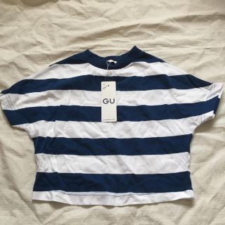 ジーユー(GU)のGU ドルマンスリーブボーダーT 110(Tシャツ/カットソー)