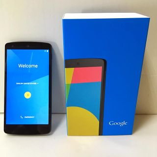 エルジーエレクトロニクス(LG Electronics)のNexus 5 ブラック 黒 16GB SIMフリー LG-D821(スマートフォン本体)