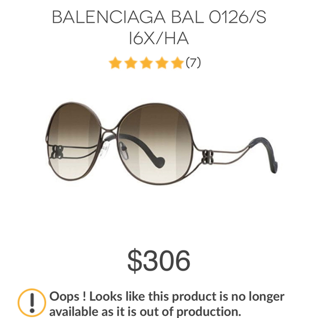 Balenciaga(バレンシアガ)のBalenciaga サングラス レディースのファッション小物(サングラス/メガネ)の商品写真