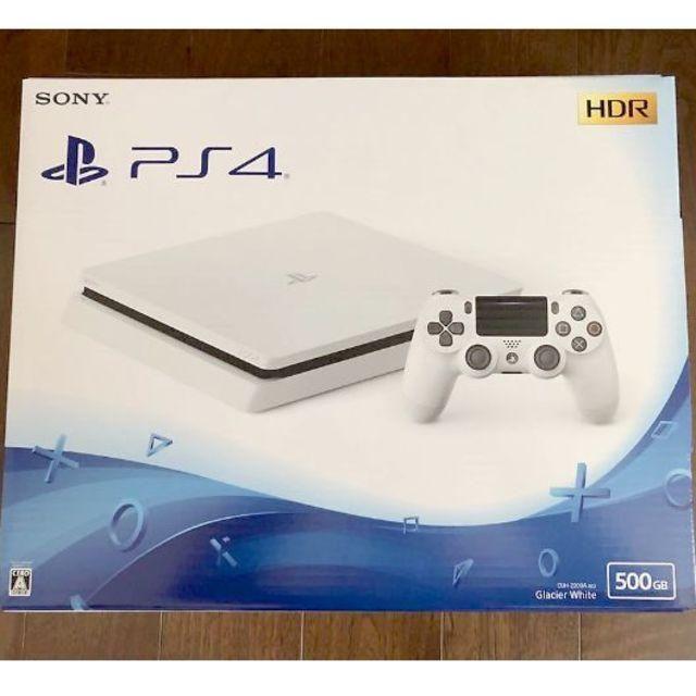 家庭用ゲーム機本体【新品未開封】PS4 本体 ホワイト 500GB CUH-2200AB02