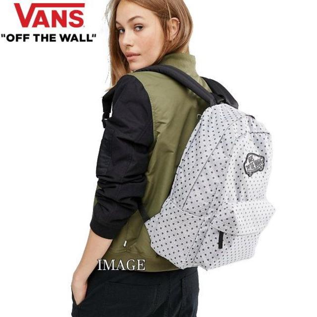 VANS(ヴァンズ)の日本未発売 US企画 新品入手難 VANSデッキロゴ ドット柄 バンズデイパック レディースのバッグ(リュック/バックパック)の商品写真