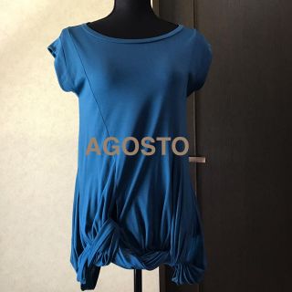 アゴストショップ(AGOSTO SHOP)のデザイン トップス(カットソー(半袖/袖なし))