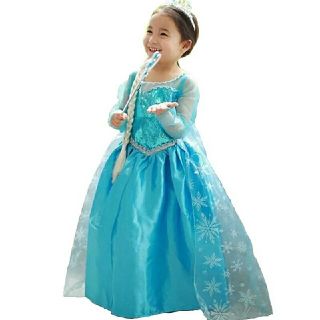 アナトユキノジョオウ(アナと雪の女王)の新品　エルサ　ドレス　ソフィア好きにも　アナと雪の女王　エルサ　アナ　雪(ドレス/フォーマル)