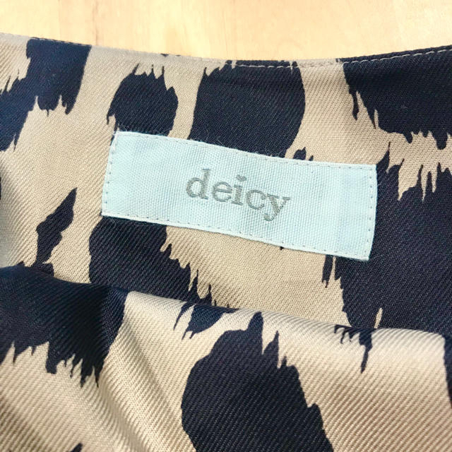 deicy(デイシー)の☆deicy デイシー☆レオパード柄ティアードミニスカート/S/新品・未使用 レディースのスカート(ミニスカート)の商品写真