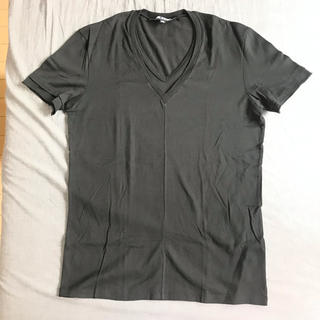 ニールバレット(NEIL BARRETT)のニールバレット Vネック レイヤード Tシャツ 黒 ブラック(Tシャツ/カットソー(半袖/袖なし))