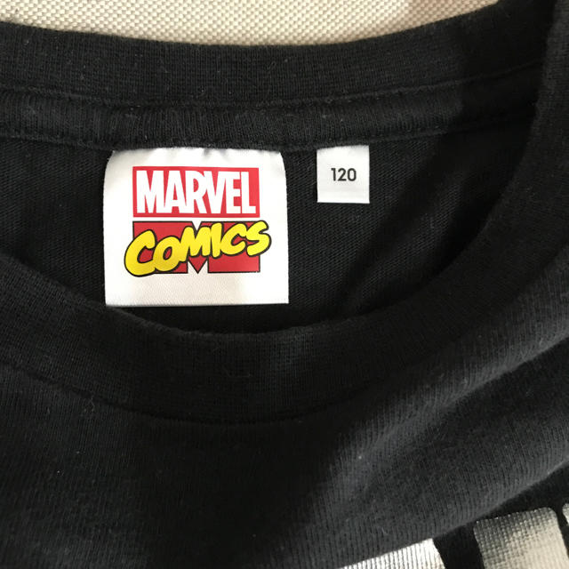 GU(ジーユー)のMARVEL Tシャツ☆120 キッズ/ベビー/マタニティのキッズ服男の子用(90cm~)(Tシャツ/カットソー)の商品写真