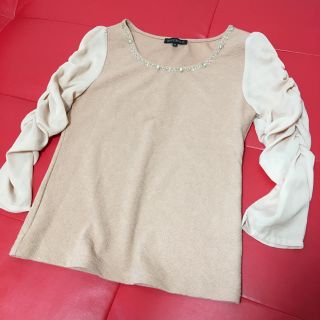 ミッシュマッシュ(MISCH MASCH)の【値下】ミッシュマッシュ ビジュー トップス(カットソー(長袖/七分))