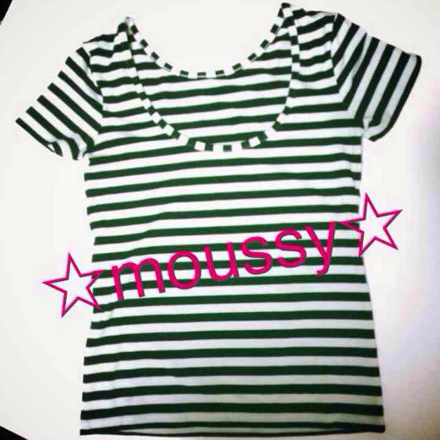 moussy(マウジー)のmoussy☆シンプルボーダーTシャツ☆ レディースのトップス(Tシャツ(半袖/袖なし))の商品写真
