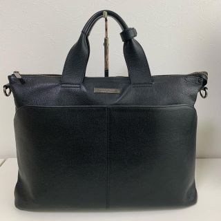 バーバリーブラックレーベル(BURBERRY BLACK LABEL)の格安  バーバリー オールレザー ビジネス　トート バッグ　ブリーフケース(ビジネスバッグ)