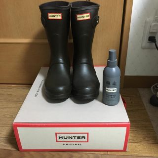 HUNTER - ハンター レインブーツ US7の通販 by ゆうゆ's shop
