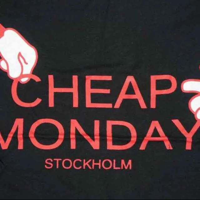 CHEAP MONDAY(チープマンデー)の新品Cheap Mondayチープマンデー メンズ半袖Tシャツ ブラックLサイズ メンズのトップス(Tシャツ/カットソー(半袖/袖なし))の商品写真