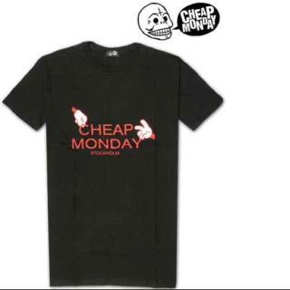 チープマンデー(CHEAP MONDAY)の新品Cheap Mondayチープマンデー メンズ半袖Tシャツ ブラックLサイズ(Tシャツ/カットソー(半袖/袖なし))