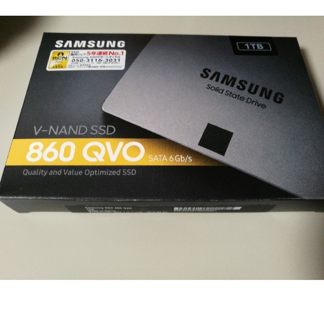 Samsung SSD 860 QVO 1TB　6台