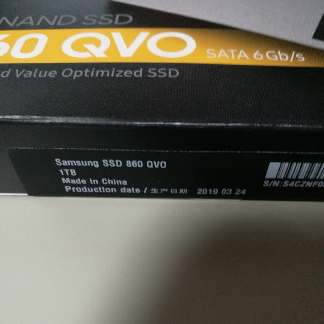 Samsung SSD 860 QVO 1TB　6台