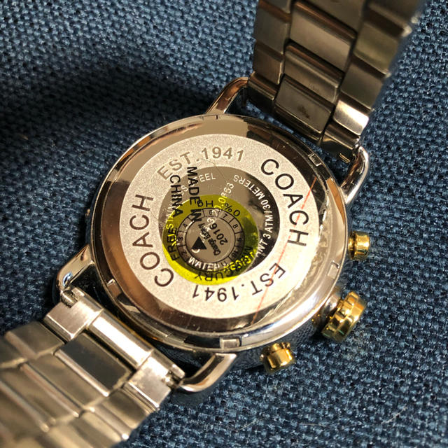 COACH(コーチ)の美品 COACH WATCH EST メンズ 時計 メンズの時計(腕時計(アナログ))の商品写真