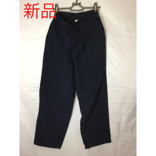 新品 コットン100% パンツ 長ズボン 軽量 紺色(ワークパンツ/カーゴパンツ)