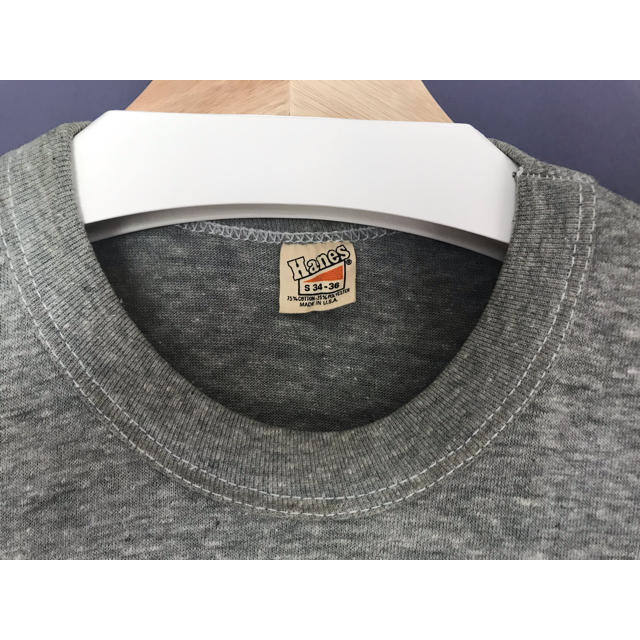 70s Hanes USA製 三角タグ ビンテージTシャツ Sサイズ