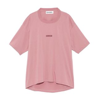 スナイデル(SNIDEL)のSNIDEL ロゴTシャツ ピンク(Tシャツ(半袖/袖なし))