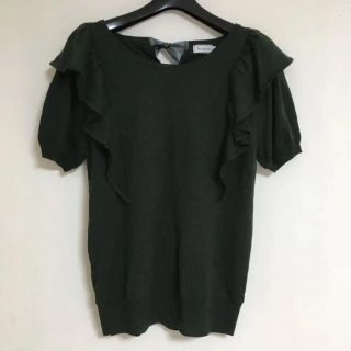 アナトリエ(anatelier)の新品☆アナトリエ 13,000円 上品♡深緑のサマーニット(カットソー(半袖/袖なし))