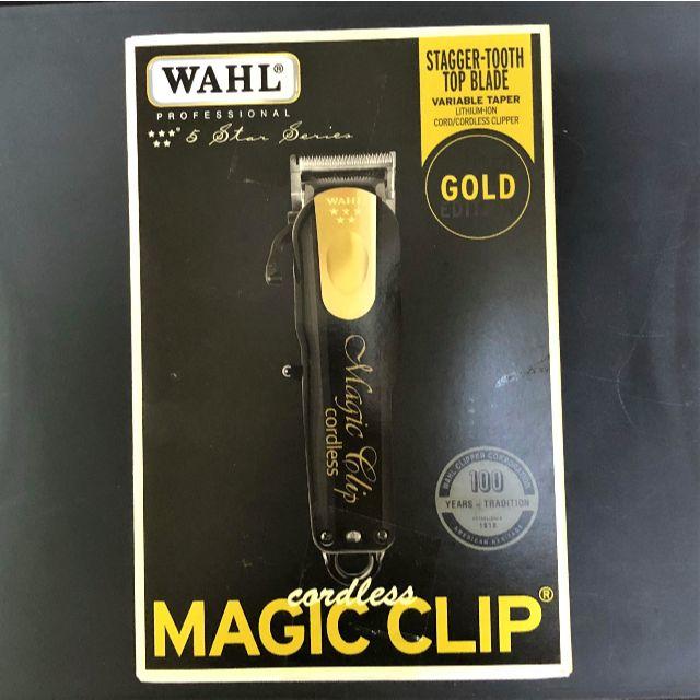 WAHL MAGIC CLIP GOLD 5star バリカン ゴールド 限定品 スマホ/家電/カメラの美容/健康(メンズシェーバー)の商品写真