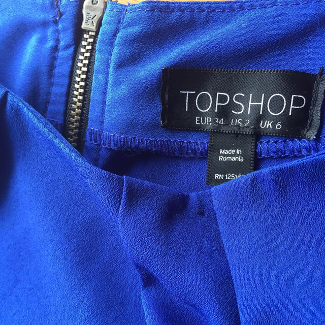 TOPSHOP(トップショップ)のaloha様専用ブルーサマーワンピ美品 レディースのワンピース(ミニワンピース)の商品写真