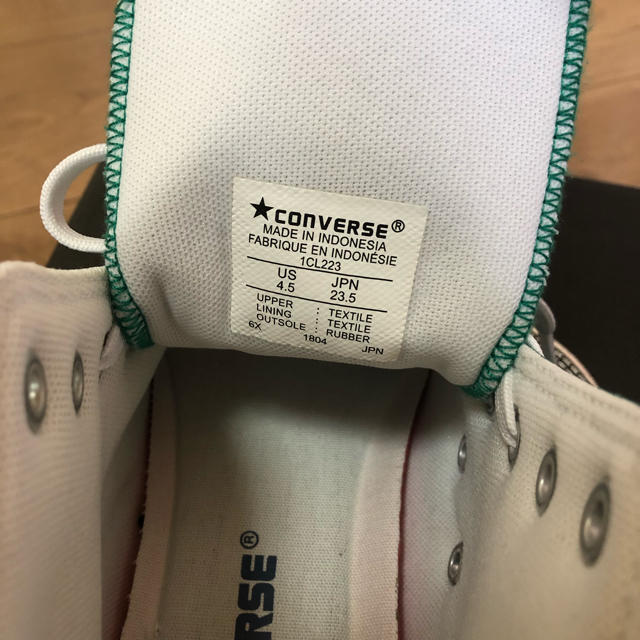 CONVERSE(コンバース)のコンバース スニーカー グリーン 値下げ中！ レディースの靴/シューズ(スニーカー)の商品写真