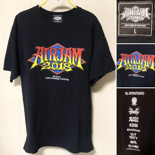 HIGH!STANDARD(ハイスタンダード)の新品同様❗️AIR JAM 2018 オフィシャル Tシャツ メンズのトップス(Tシャツ/カットソー(半袖/袖なし))の商品写真