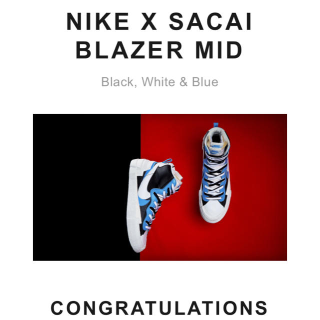 NIKE SACAI BLAZER MID