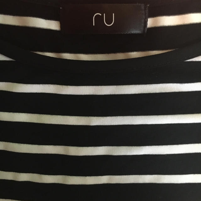 RU(アールユー)のru小さいサイズボーダーＴシャツ レディースのトップス(Tシャツ(半袖/袖なし))の商品写真
