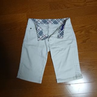 バーバリーブルーレーベル(BURBERRY BLUE LABEL)の【美品】バーバリーブルーレーベル ハーフパンツ サイズ24(ハーフパンツ)