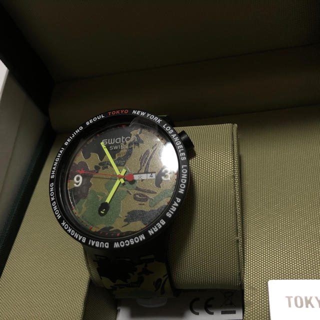 A BATHING APE(アベイシングエイプ)のBAPE SWATCH Tokyoモデル 完品 メンズの時計(腕時計(アナログ))の商品写真