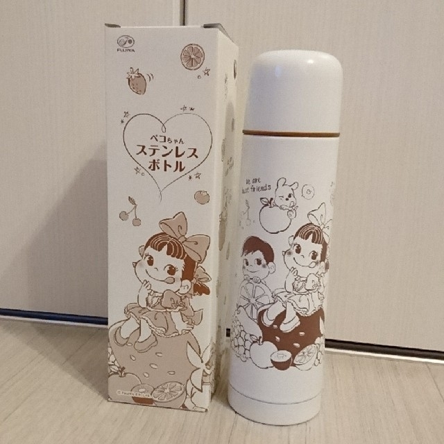 不二家(フジヤ)のステンレスボトル エンタメ/ホビーのおもちゃ/ぬいぐるみ(キャラクターグッズ)の商品写真