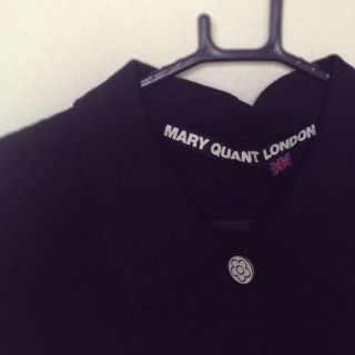 マリークワント(MARY QUANT)の美品 マリクワ 膝丈ワンピース 黒○(ひざ丈ワンピース)