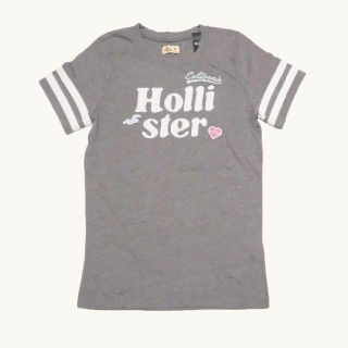 ホリスター(Hollister)の★新品/SALE★ホリスター★アップリケ半袖Tシャツ (Grey/M)(Tシャツ(半袖/袖なし))