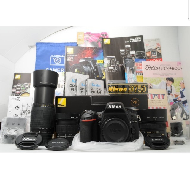 NIKON D750本体＋レンズ３本