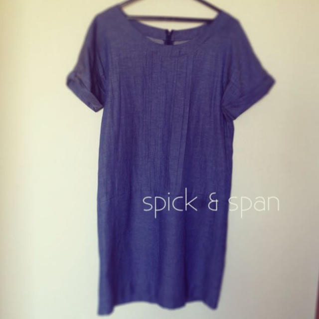 Spick & Span(スピックアンドスパン)のspick&span 薄デニムワンピース レディースのワンピース(ひざ丈ワンピース)の商品写真