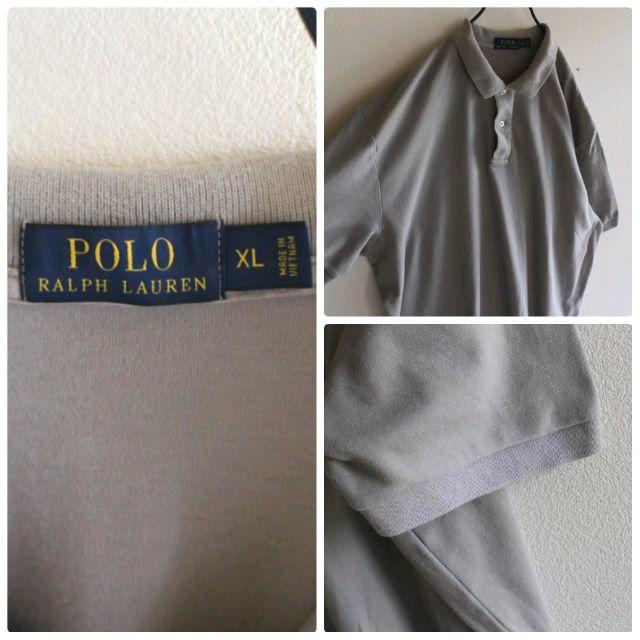 POLO RALPH LAUREN(ポロラルフローレン)のUS ポロ ラルフローレン グレー ポロシャツ XL メンズのトップス(ポロシャツ)の商品写真