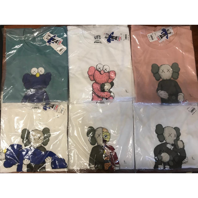 UT UNIQLO KAWS 6枚 Ｌ ユニクロ カウズ スヌーピー