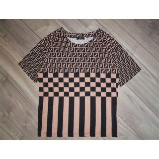 フェンディ(FENDI)の正規品フェンディ FENDI ズッカ柄 Tシャツ半袖 レディース ITALY製(Tシャツ(半袖/袖なし))