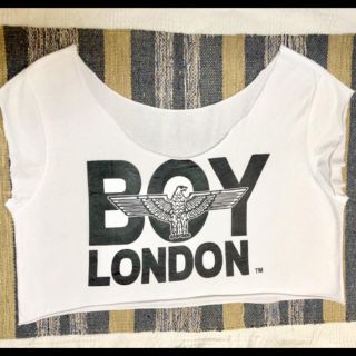 ボーイロンドン(Boy London)の【正規品 美品】人気！BOY LONDON ☆ Tシャツ リメイク ホワイト(Tシャツ(半袖/袖なし))