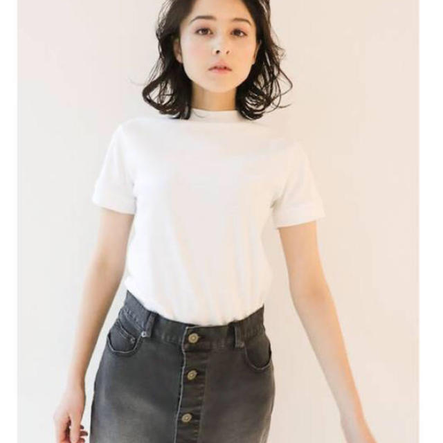 Spick & Span(スピックアンドスパン)のコットンミニマルTEE ホワイト spic&span レディースのトップス(Tシャツ(半袖/袖なし))の商品写真