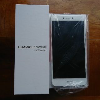 新品未使用 Huawei nova lite 白 ymobile 608HW(スマートフォン本体)