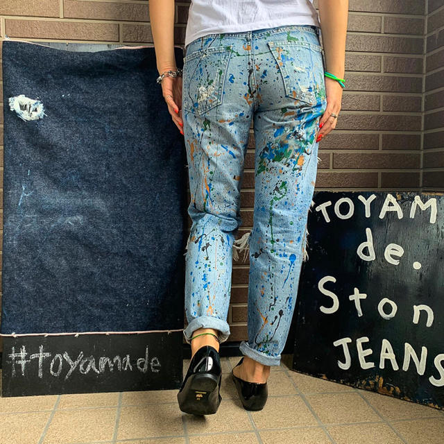 デザインで TOYAMA by 141silk TOYAMA de JEANS｜ラクマ de ピンク