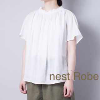 ネストローブ(nest Robe)の訳あり！ネストローブ 半袖 フリルブラウス(シャツ/ブラウス(半袖/袖なし))