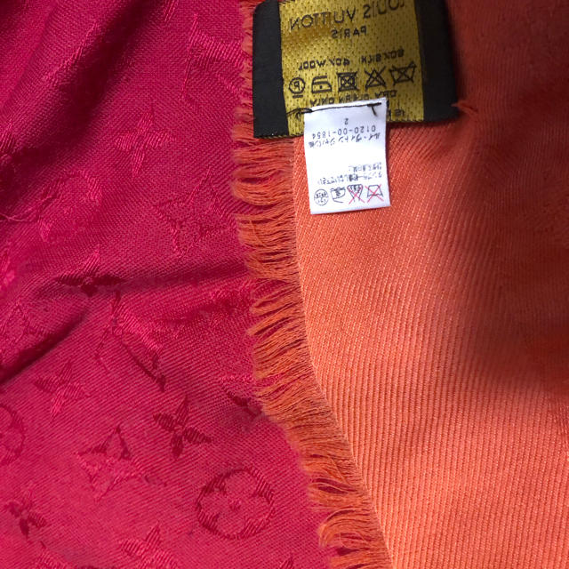 LOUIS VUITTON(ルイヴィトン)のルイヴィトン ストール ピンク オレンジ メンズのファッション小物(ストール)の商品写真