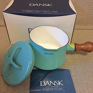 ダンスク(DANSK)の新品未使用 DANSK ダンスク 13㎝片手鍋 ミントグリーン(調理道具/製菓道具)