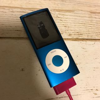 アップル(Apple)の訳ありipod nano 4世代 8GB ブルー(ポータブルプレーヤー)