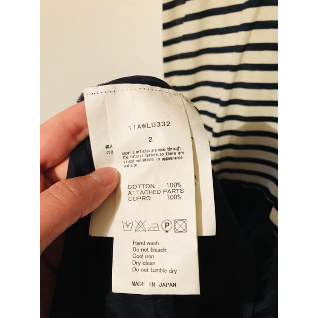 sacai luck(サカイラック)のsacai luck サカイラック ボーダーワンピース レディースのワンピース(ひざ丈ワンピース)の商品写真