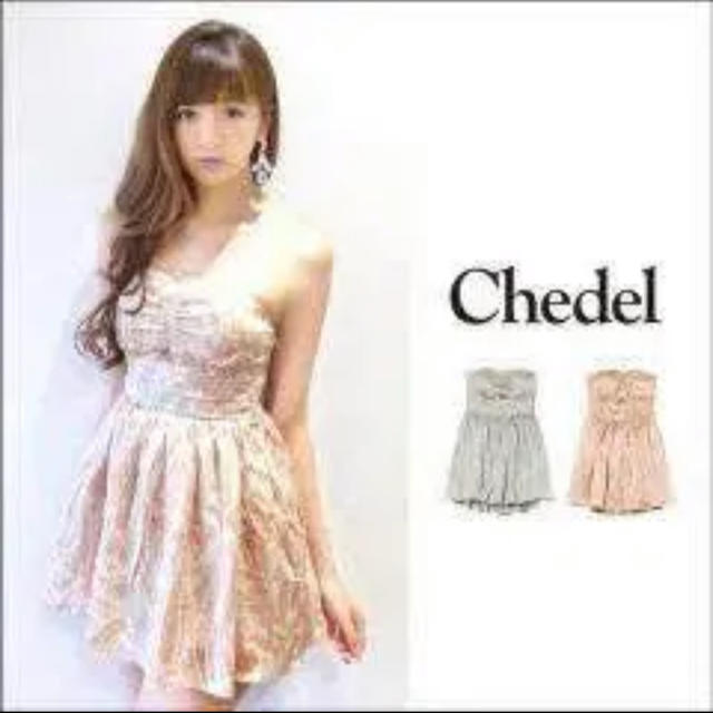 Chedel(シェデル)のシェデルペイズリー柄ミニワンピース レディースのワンピース(ミニワンピース)の商品写真